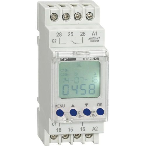 Interrupteur horaire numérique - CTS2-H series - Lettel - sur rail DIN