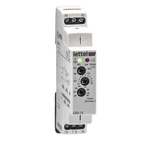 Relais de surveillance de tension - CRV-13 - Lettel - monophasé / sur rail DIN