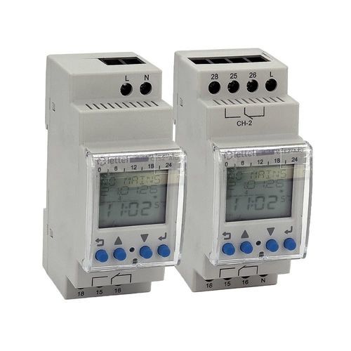 Interrupteur horaire numérique - CTS2-AXG series - Lettel - avec horloge astronomique intégrée / sur rail DIN