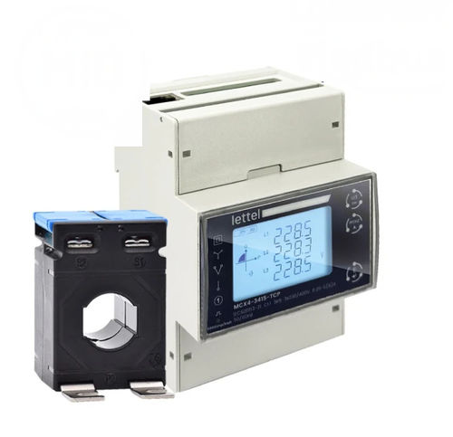 Compteur d'énergie électrique triphasé - MCX4-34XCT series - Lettel - sur rail DIN / intelligent / multi-tarif