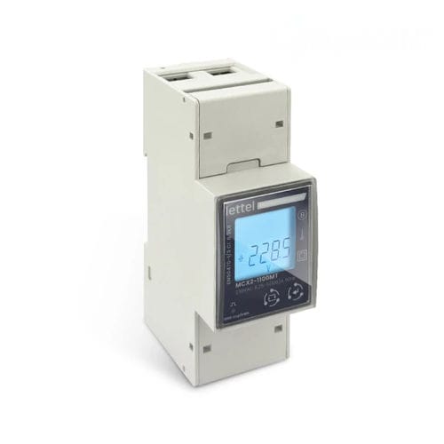 Compteur d'énergie électrique monophasé - MCX2-14X series - Lettel - sur rail DIN / communicant / professionnel