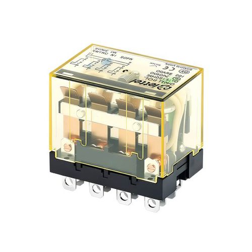 Relais électromécanique 24 Vcc - CRU-4C series - Lettel - 12 Vcc / 230 Vca / 380 Vca