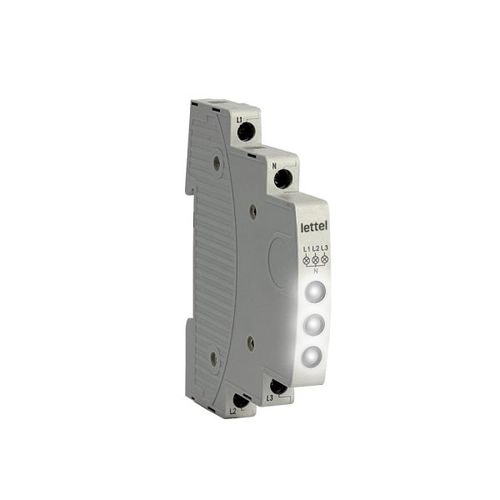 Voyant à LED - SVM3-WWW-230  - Lettel - sur rail DIN / de tension triphasée