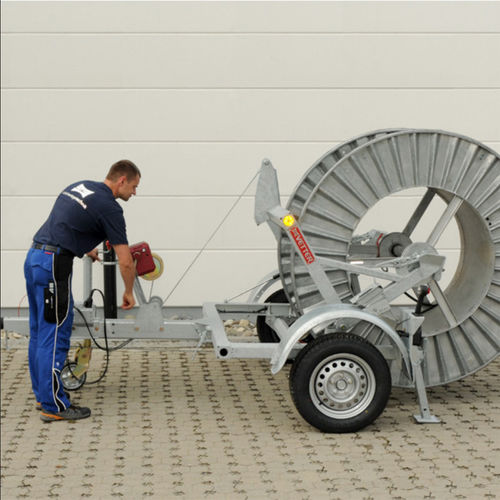 Remorque porte tourets - KVS 2000/80G - Vetter GmbH Kabelverlegetechnik - pour matériel industriel / à 2 essieux