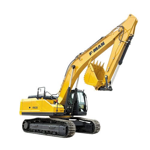 Pelleteuse intermédiaire - FM335 - Xuzhou FMAN Construction Machinery Manufacture Co., Ltd. - lourde / sur chenilles / diesel