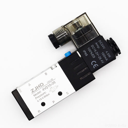 Distributeur pneumatique à commande assistée - 4V210-08B - ZJHD Automation Technology Co., Ltd. - actionné par solénoïde / 5/2 voies / 1/4"