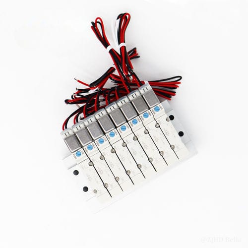 Bloc électrovanne à commande assistée - SY3000 - ZJHD Automation Technology Co., Ltd. - 5 voies / pour air comprimé / compact