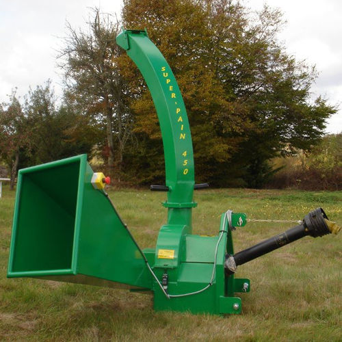 Broyeur de branches mobile - SUPER-PAIN 450 - EQUIPE JEAN PAIN SARL - sur chenilles / sur remorque / monté sur tracteur