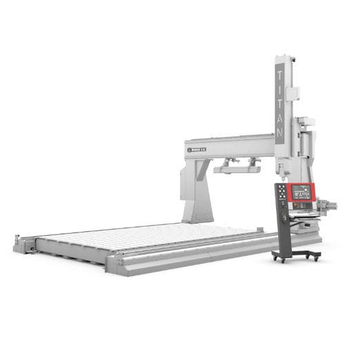 Centre d'usinage CNC 5 axes - TITAN - Houfek a.s. - vertical / pour aluminium / pour le bois