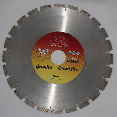 Lame de coupe en diamant - CgS Abrasives - pour matériaux très durs / pour granit / pour quartz