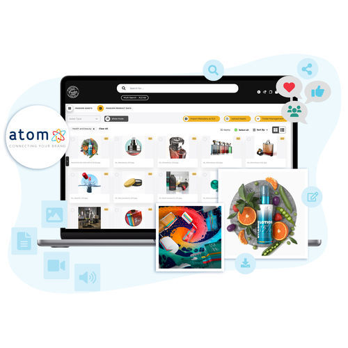 Logiciel Gestion des actifs numériques - Atom DAM - miller graphics - de partage / de gestion de documents / de gestion de processus de simulation