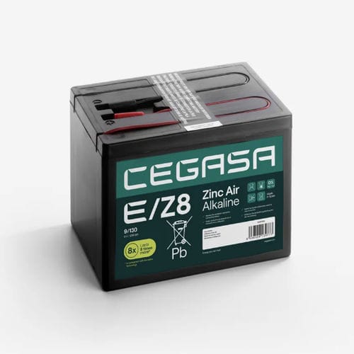 Batterie zinc air alcalin - E/Z8 9/130B - Cegasa Energía SLU - rectangulaire / 9 V / industrielle