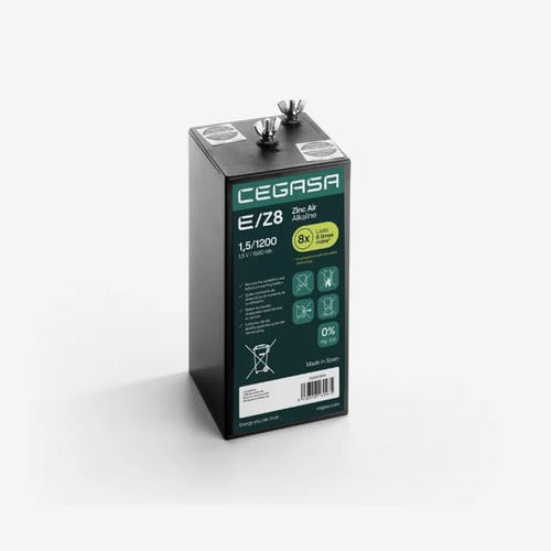 Batterie zinc air alcalin - E/Z8 1,5/1200 - Cegasa Energía SLU - rectangulaire / 1.5 V / industrielle