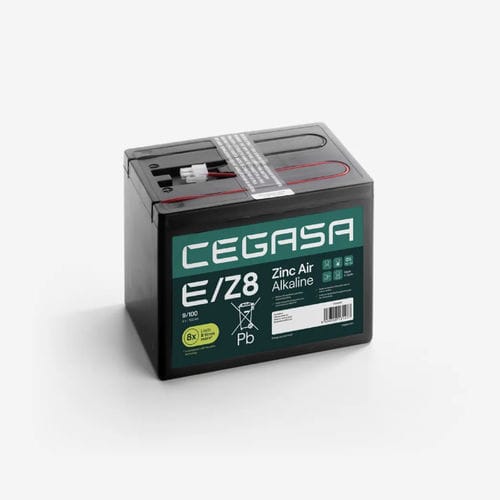 Batterie zinc air alcalin - E/Z8 9/100M - Cegasa Energía SLU - rectangulaire / 9 V / industrielle