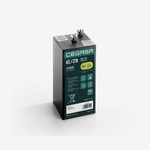 Batterie zinc air alcalin - E/Z8 3/600 - Cegasa Energía SLU - rectangulaire / 3 V / industrielle