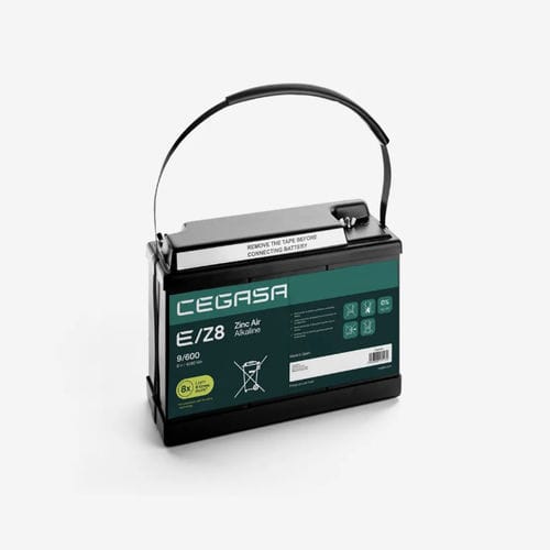 Batterie zinc air alcalin - E/Z8 9/600 - Cegasa Energía SLU - rectangulaire / 9 V / industrielle
