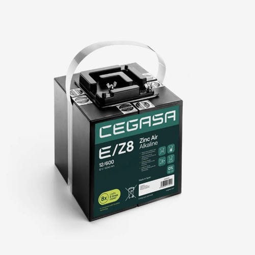 Batterie zinc air alcalin - E/Z8 12/600 - Cegasa Energía SLU - rectangulaire / 12 V / industrielle