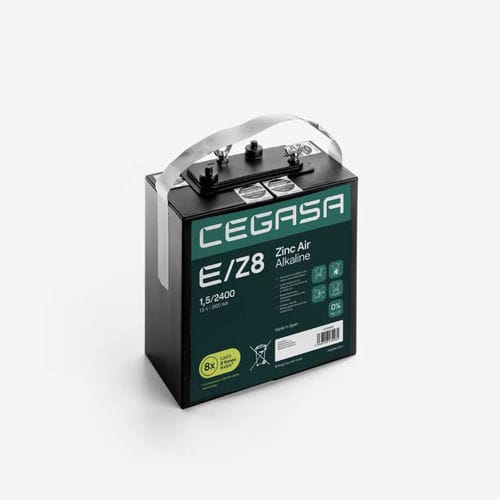Batterie zinc air alcalin - E/Z8 1,5/2400 - Cegasa Energía SLU - rectangulaire / 1.5 V / industrielle