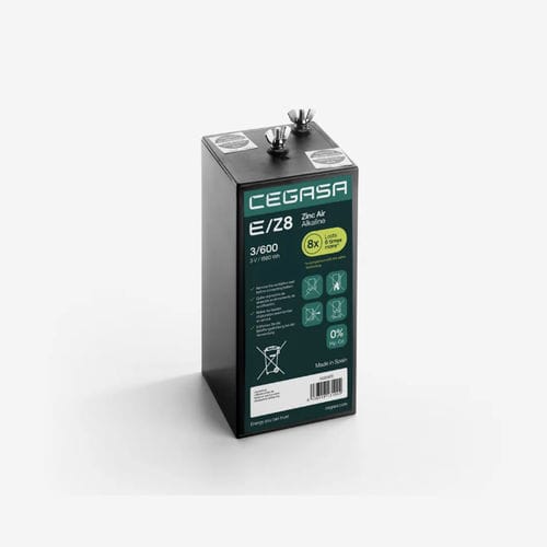 Batterie zinc air alcalin - E/Z8 3/600 - Cegasa Energía SLU - rectangulaire / 3 V / industrielle