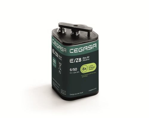 Batterie zinc air alcalin - E/Z8 6/25 - Cegasa Energía SLU - rectangulaire / 6 V / industrielle