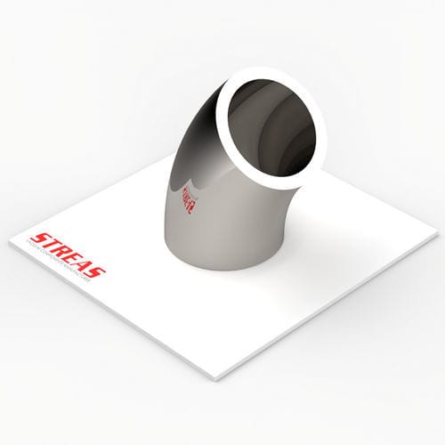 Coude de tuyauterie en acier inoxydable - X33-1 series - Streas srl - 45°