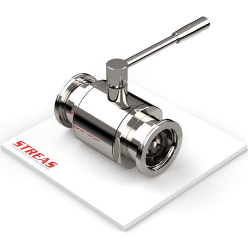Vanne à boisseau sphérique - VML series - Streas srl - manuelle / en ligne / avec raccordement par bride ISO