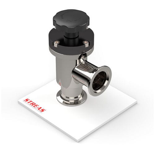 Vanne manuelle - VMA series - Streas srl - en angle droit / pour le vide / en inox