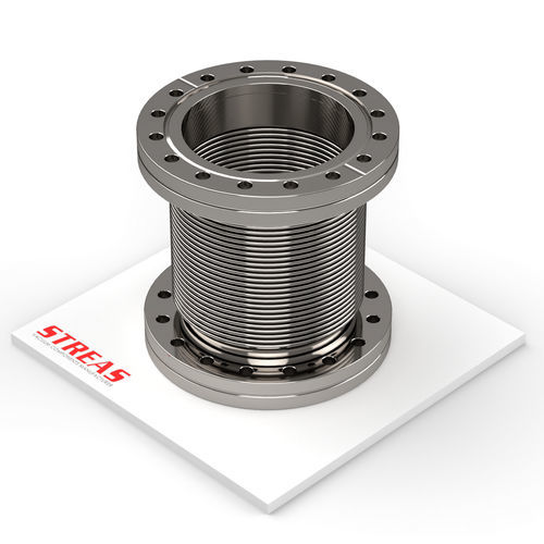 Compensateur de dilatation en acier - S16CF-100-1/4 - Streas srl - rond / à bride / pour canalisations