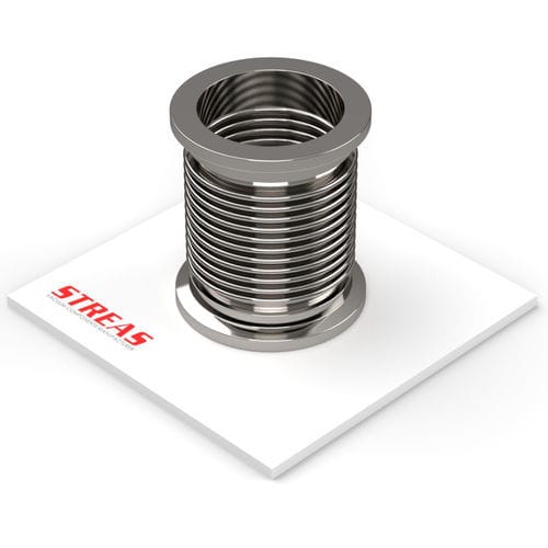 Compensateur de dilatation en acier - ISOQ-130-1/4 series - Streas srl - rond / à bride / pour canalisations