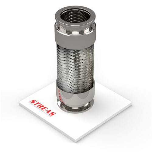 Assemblage de tuyau flexible industriel - FVP series - Streas srl - en acier / renforcé