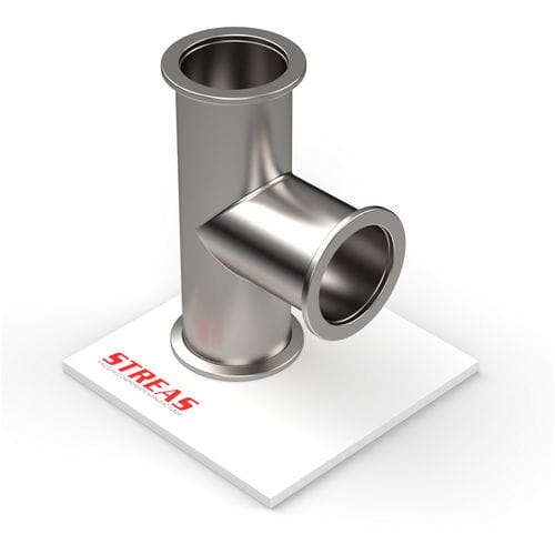 Raccord pour le vide - 3T10KF-4 - Streas srl - à bride / en T / en inox 304