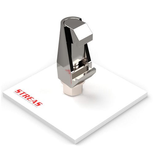 Élément de serrage manuel - GS series - Streas srl - en acier inoxydable / en aluminium / à bride