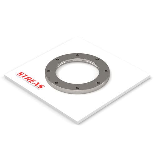 Bride pour soudage de tuyaux - FS63ISOF-76-4 - Streas srl - pour tuyaux / en acier inoxydable / percée