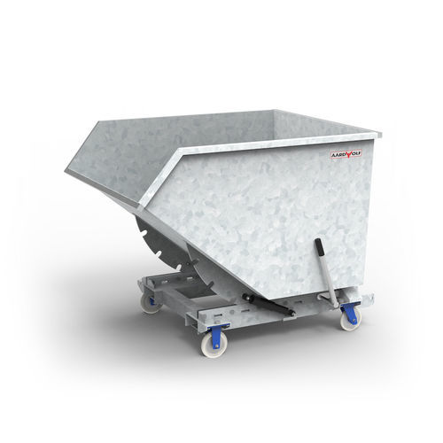 Benne auto-basculante en acier galvanisé - WB620G - AARDWOLF INDUSTRIES LLC - en acier / pour déchets / pour déchets industriels
