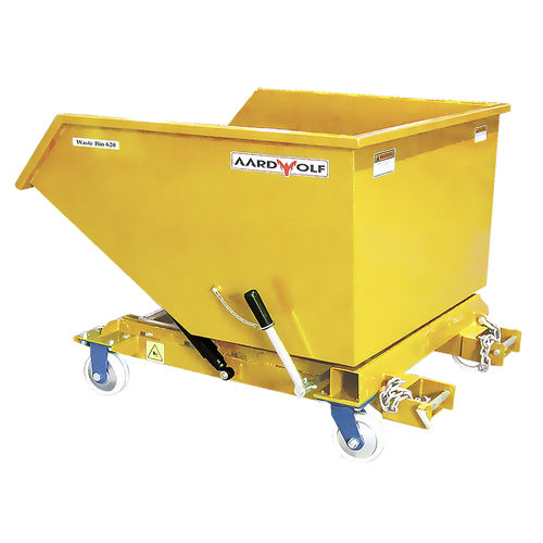 Poubelle en acier - WB620PC - AARDWOLF INDUSTRIES LLC - auto-basculante / pour chariot élévateur