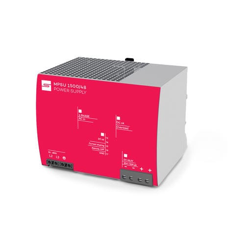 Alimentation électrique sur rail DIN - MPSU-1500-48-IB - Synapticon GmbH - AC/DC / à sortie simple / SMPS