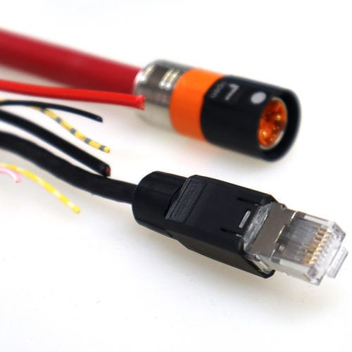 Câble électrique hybride - Synapticon GmbH - de données / d'alimentation / RJ45