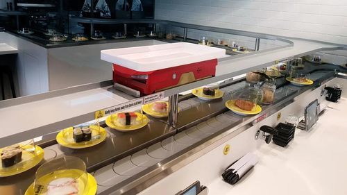 Robot de livraison pour nourriture - FDR - MODU System (M) Sdn.Bhd. (MODU Group) - pour utilisation en intérieur / pour restaurant / sur roues