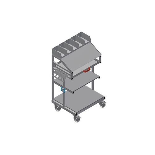 Chariot de transport - WKW 800 - ELUMATEC - en acier / à tiroir / porte-outils