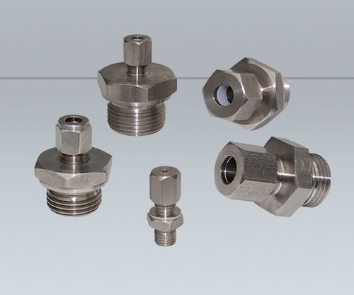 Raccord pour le vide - GÜNTHER GmbH Temperaturmesstechnik - à visser / en inox / en PTFE