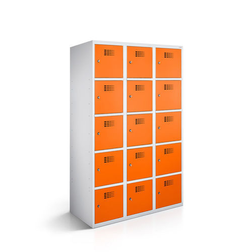 Casier pour bureau - 2110-030500-1201112 - LOCKEEL s.à r.l. - pour entreprise / en acier inoxydable / ventilé