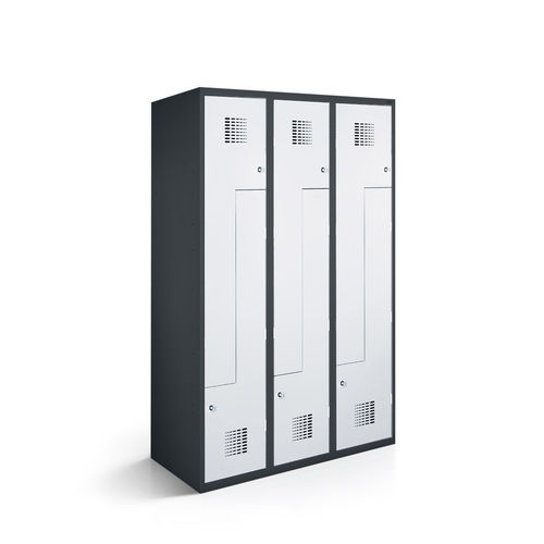 Armoire vestiaire pour entreprise - 1150-030200-1201112 - LOCKEEL s.à r.l. - pour vêtements de travail / ventilée / robuste