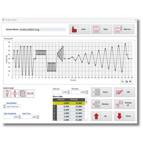 Logiciel de programmation - PROFILE EDITOR - DRC SRL.it - d'acquisition / analyse de données / de commande / de test