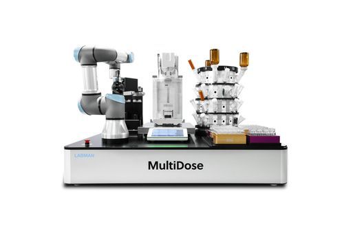 Unité de dosage de solides - MultiDose - Labman Automation Ltd - pour matériaux à écoulement difficile / de poudre / gravimétrique