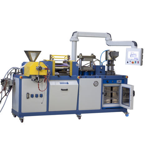 Ligne d'extrusion de laboratoire - SCAMEX - compacte / de bande / pour thermoplastiques