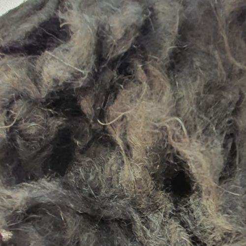 Fibre en polyester - Black - Recycling Fibers - en toile
