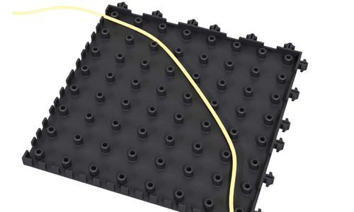 Dalle de sol PVC - H7 - Rebourne - en plastique recyclé / antidérapante / résistante à l'huile