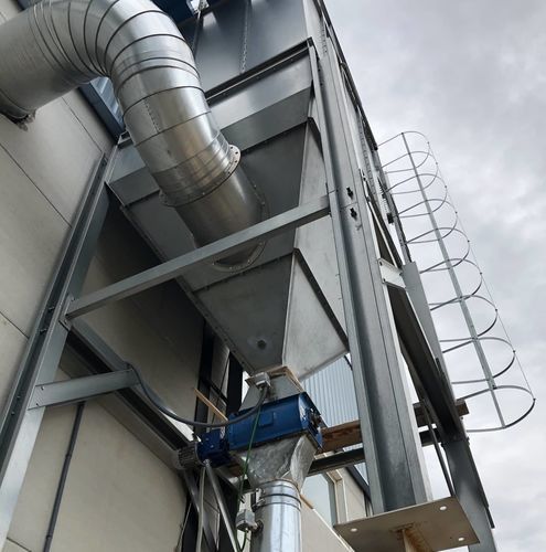 Écluse rotative pour transport pneumatique - Suministros Comercial Atex SLU - à pulvérulents / pour matériaux secs en vrac / socle rond