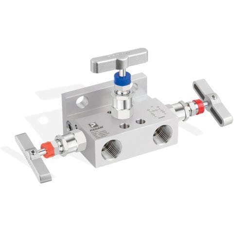 Manifold 3 voies - Panam Valve - en inox / pour tuyaux / fileté