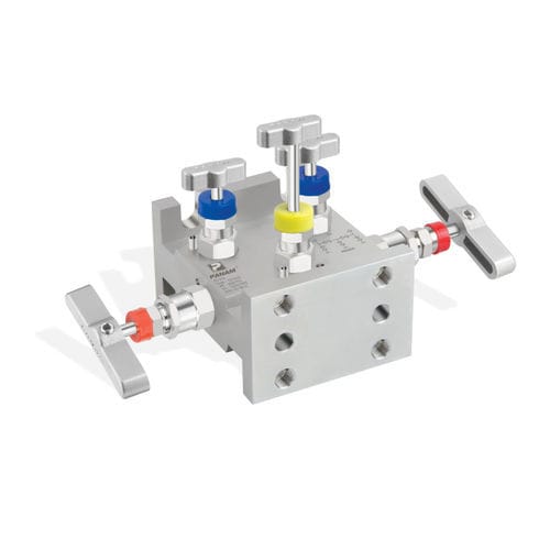 Manifold 5 voies - Panam Valve - en PTFE / pour applications haute température / pour électrovanne